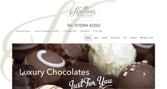 Desktop Screenshot of huttonschocolates.co.uk